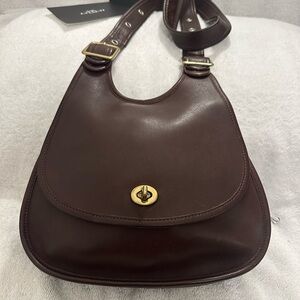 Coach brown vintage saddle bag
